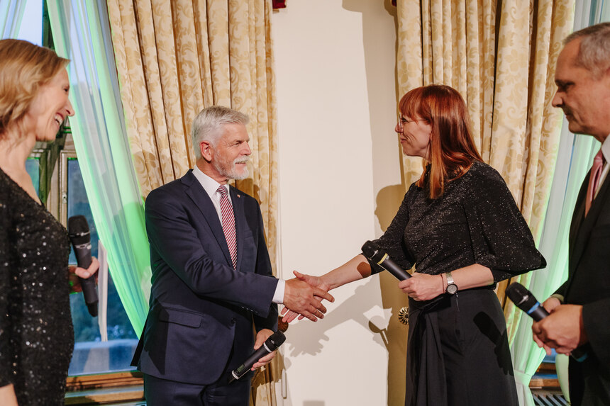 Europaministerin Katja Meier und der tschechische Staatspräsident Petr Pavel